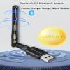 GAROGYI Super Long Range Bluetooth 5.3 Pro USB Adapter for PC Supports Windows 11/10/8.1/7, 5.3+EDR Bluetooth Wireless for Desktop, Laptop, Printers, Keyboard, Mouse, Headsets, Speakers view 2