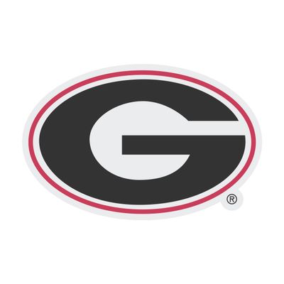 Georgia Bulldogs Vinyl Decal Sticker 4 Inch Clear Officially Licensed Collegiate Product
