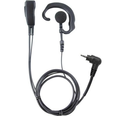 PRYME LMC-1EH-M8 Pro-Grade Commercial Lapel Mic w/Soft Hook Earphone - for MotoTRBO SL300 & 7500