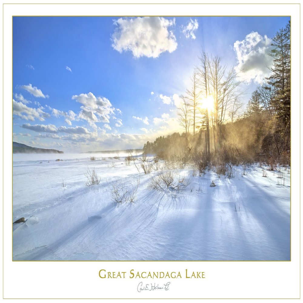 Adirondack Print, Great Sacandaga Lake, The High Peaks by Carl Heilman II, 18" x 24" - NF017973