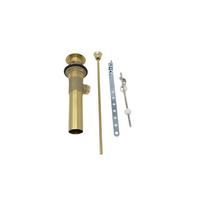 Strom Living Lavatory Pop-Up Drain with Solid Brass and 1.25" Tube Drain in Supercoat Brass