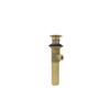 Strom Living Lavatory Pop-Up Drain with Solid Brass and 1.25" Tube Drain in Supercoat Brass view 2