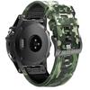26mm Quick Easy Fit Camouflage Silicone Watch Band Compatible for Garmin Fenix 7x/Fenix 6x Pro/Fenix 6x/Fenix 5x Plus/Fenix 3/Fenix 3 HR, Sport Waterproof Replacement Wrist Strap for Enduro/Descent view 2