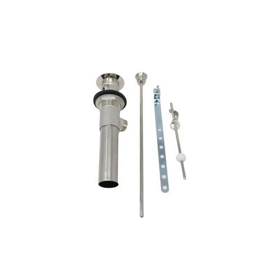 Strom Living Lavatory Pop-Up Drain with Solid Brass and 1.25" Tube Drain in Matte Nickel