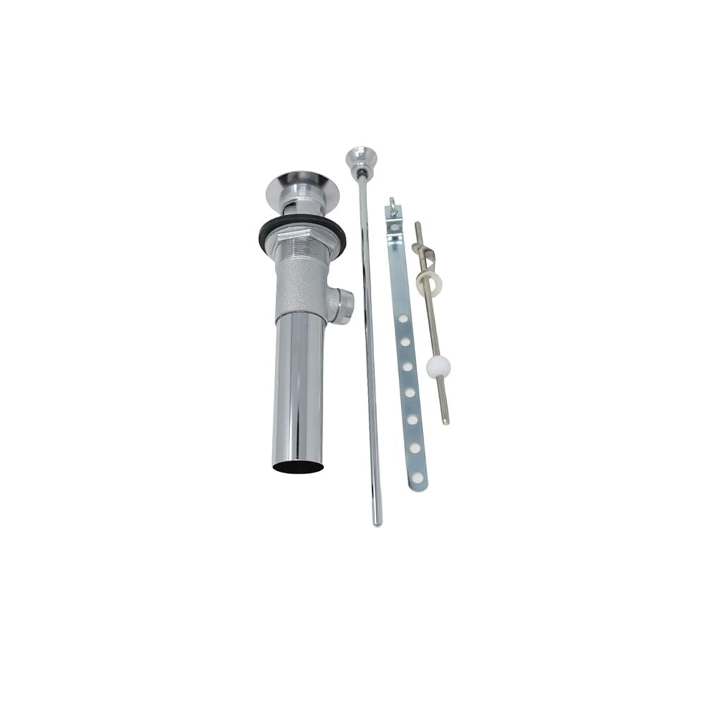 Strom Living Lavatory Pop-Up Drain with Solid Brass and 1.25" Tube Drain in Chrome