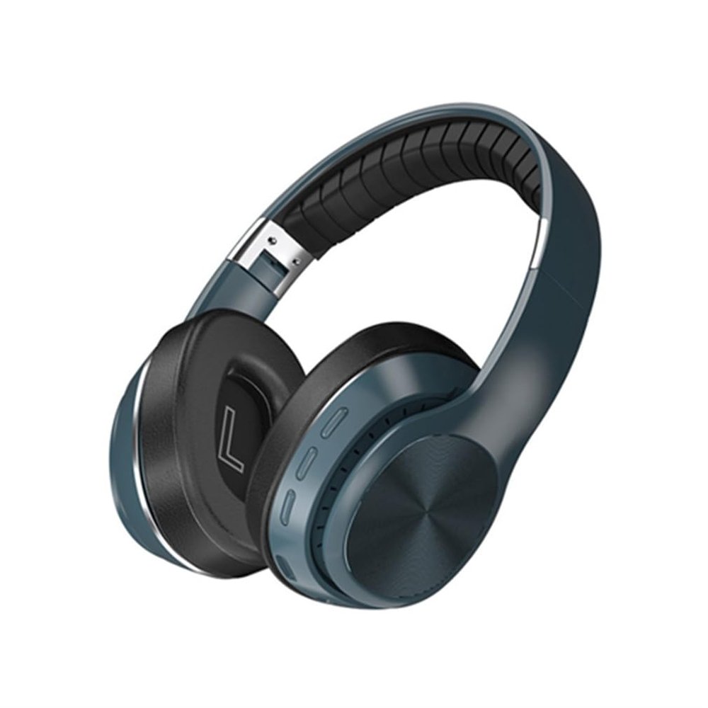 NONCHI Wireless Bluetooth 5.0 Over-Ear Headphones, HiFi Stereo Foldable Headset with Built-in HD Mic, FM, TF, 12 Hours Playtime Gaming Headphones Deep Bass, for Travel, Home, Office,Blue