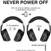 NONCHI Wireless Bluetooth 5.0 Over-Ear Headphones, HiFi Stereo Foldable Headset with Built-in HD Mic, FM, TF, 12 Hours Playtime Gaming Headphones Deep Bass, for Travel, Home, Office,Blue view 4