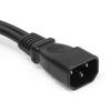 IEC Splitter UPS Server Y Splitter C14 to 2 x C13 Power Extension Cable view 2
