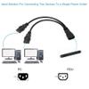 IEC Splitter UPS Server Y Splitter C14 to 2 x C13 Power Extension Cable view 4