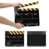 Movie Film Clap Board, Acrylic 30x25cm Movie Clappers Board, Scene Slate Board for TV Video Movie Photo Props Excellent Decoration (Yellow Strip Blackboard (PAV1YBE)) view 3