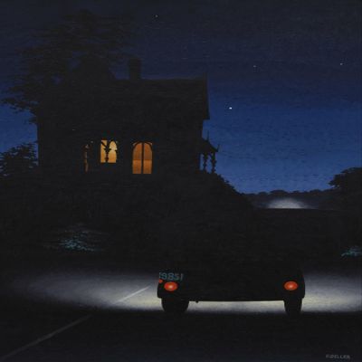 Charles Goeller : Night Scene : Archival Quality Art Print