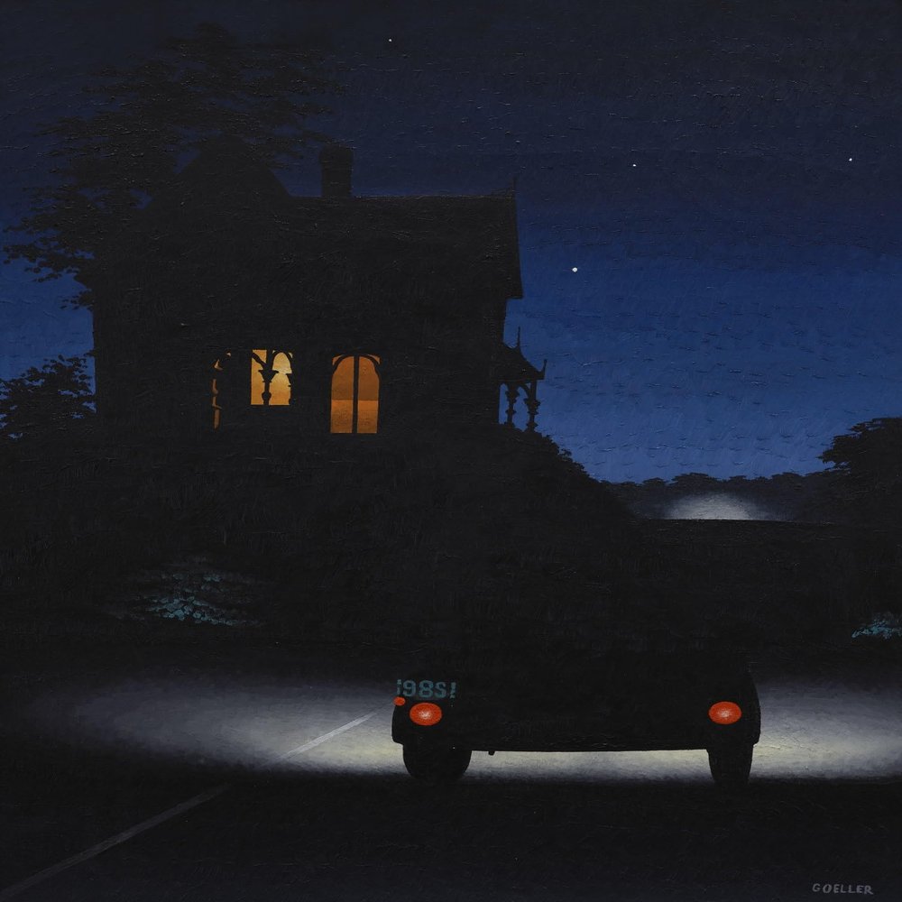 Charles Goeller : Night Scene : Archival Quality Art Print