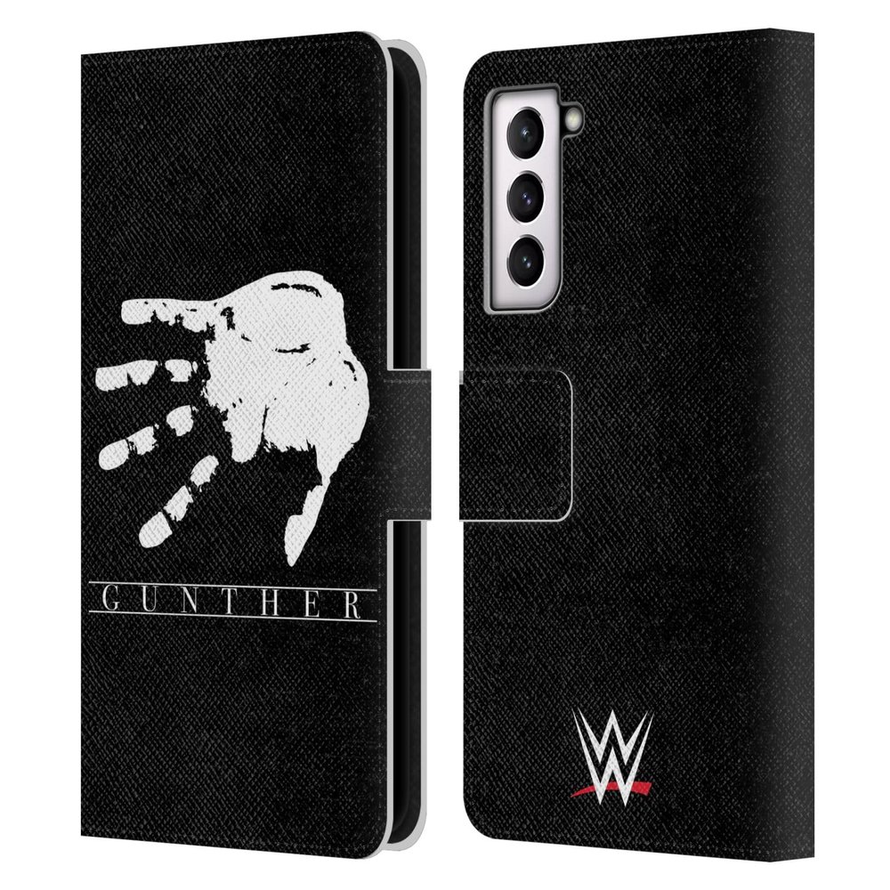 Head Case Designs Officially Licensed WWE Distressed Hand Gunther Leather Book Wallet Case Cover Compatible with Samsung Galaxy S21 5G