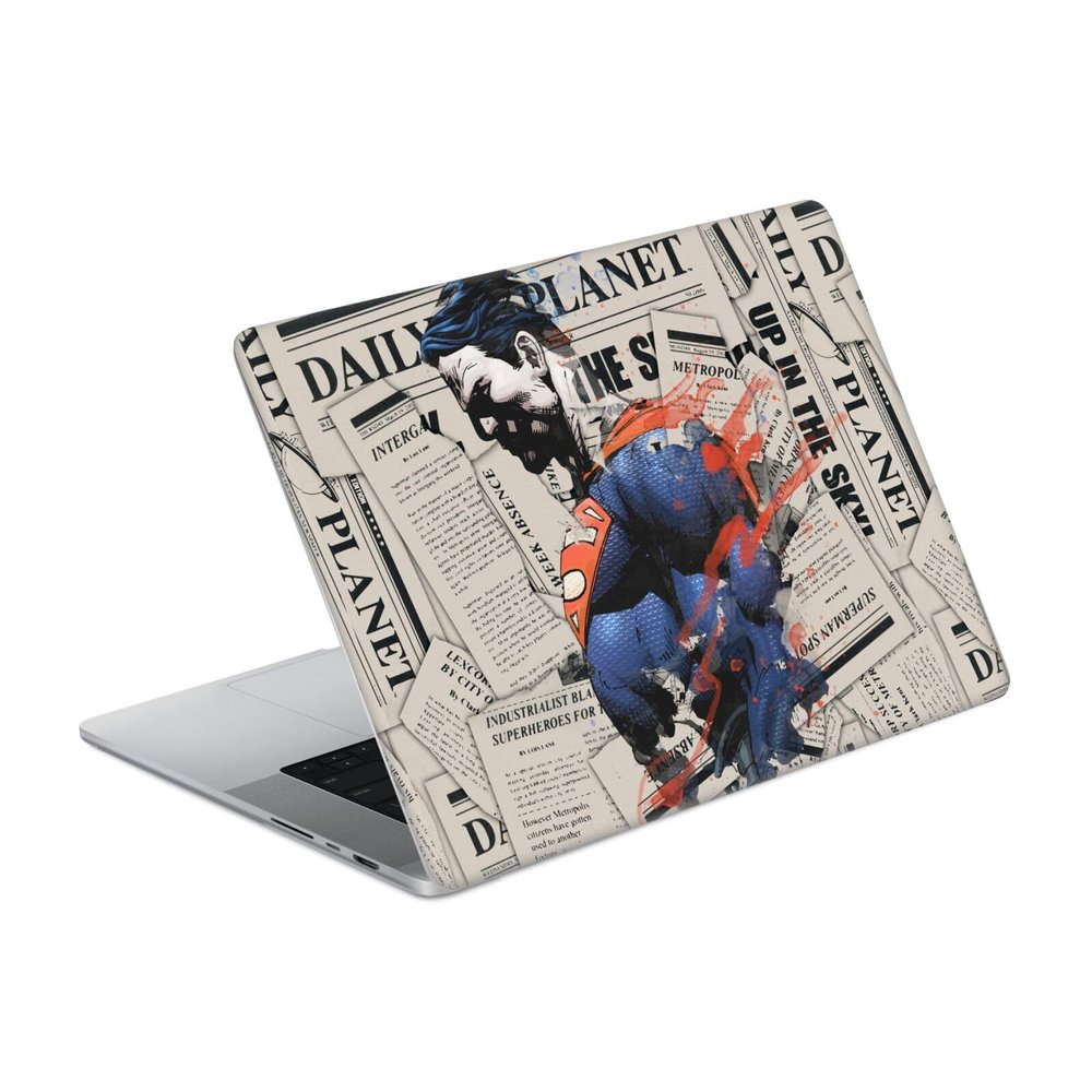 Head Case Designs Officially Licensed Superman DC Comics Newspaper Logos and Comic Book Vinyl Sticker Skin Decal Cover Compatible with MacBook Pro 16" A2485