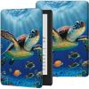 Case for Kindle 10th Generation 2019 Released PU Leather Slim Folio Lightweight Cover with Smart Auto Wake/Sleep Protective Case for 6" Kindle 10th Gen 2019 (Not Fit Kindle Paperwhite),Sea Turtle view 1