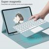 QYiiD Touchpad Keyboard Case with Mouse for Xiaomi Redmi Pad 10.6 Inch 2022, Folio Keyboard Case Cover with Cute Round Key Wireless Detachable TouchPad Keyboard, DrakGreen view 2