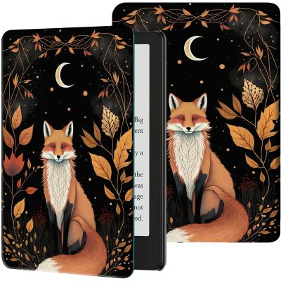 Case for Kindle 10th Generation 2019 Released PU Leather Slim Folio Lightweight Cover with Smart Auto Wake/Sleep Protective Case for 6" Kindle 10th Gen 2019 (Not Fit Kindle Paperwhite),Cute Fox