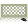Oversized Gaming Mouse Pad, Sage Green Checkerboard Plaid Desk Mat for Home Office Extended XXL Computer Mouse Pad with Non-Slip Backing for Laptop Desktop Keyboard,35x15 inch view 1