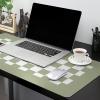 Oversized Gaming Mouse Pad, Sage Green Checkerboard Plaid Desk Mat for Home Office Extended XXL Computer Mouse Pad with Non-Slip Backing for Laptop Desktop Keyboard,35x15 inch view 2