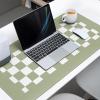 Oversized Gaming Mouse Pad, Sage Green Checkerboard Plaid Desk Mat for Home Office Extended XXL Computer Mouse Pad with Non-Slip Backing for Laptop Desktop Keyboard,35x15 inch view 3