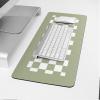 Oversized Gaming Mouse Pad, Sage Green Checkerboard Plaid Desk Mat for Home Office Extended XXL Computer Mouse Pad with Non-Slip Backing for Laptop Desktop Keyboard,35x15 inch view 4
