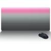 Oversized Gaming Mouse Pad, Pink Grey Stripe Gradient Desk Mat for Home Office Extended XXL Computer Mouse Pad with Non-Slip Backing for Laptop Desktop Keyboard,35x15 inch view 1