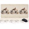 Oversized Gaming Mouse Pad,Fall Thanksgiving Pumpkin Rustic Floral Botanical Leaves Linen Desk Mat for Home Office Non-Slip Extended XXL Computer Mouse Pad for Laptop Desktop Keyboard,35x15 inch view 1