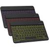 DTTO Bluetooth Keyboard, Wireless Rechargeable Keyboard and Premium PU Leather Folio Stand Cover with Hand Strap for iPad Pro 11 Inch 4th/3rd/2nd/1st Generation 2022/2021/2020/2018, Black view 2