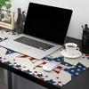 Oversized Gaming Mouse Pad, Independence Stars and Stripes Flag Patriot Beige Desk Mat for Home Office Extended XXL Computer Mouse Pad with Non-Slip Backing for Laptop Desktop Keyboard,35x15 inch view 2