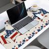 Oversized Gaming Mouse Pad, Independence Stars and Stripes Flag Patriot Beige Desk Mat for Home Office Extended XXL Computer Mouse Pad with Non-Slip Backing for Laptop Desktop Keyboard,35x15 inch view 3