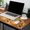 Oversized Gaming Mouse Pad, Thanksgiving Fall Pumpkin Sunflowers Bird Desk Mat for Home Office Extended XXL Computer Mouse Pad with Non-Slip Backing for Laptop Desktop Keyboard,35x15 inch view 2