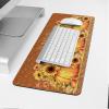 Oversized Gaming Mouse Pad, Thanksgiving Fall Pumpkin Sunflowers Bird Desk Mat for Home Office Extended XXL Computer Mouse Pad with Non-Slip Backing for Laptop Desktop Keyboard,35x15 inch view 4