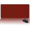 Oversized Gaming Mouse Pad, Christmas Classical Red Green Plaid Desk Mat for Home Office Extended XXL Computer Mouse Pad with Non-Slip Backing for Laptop Desktop Keyboard,35x15 inch view 1