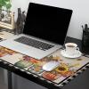 Oversized Gaming Mouse Pad, Hello Fall Farm Sunflower Plants Black Buffalo Plaid Desk Mat for Home Office Extended XXL Computer Mouse Pad with Non-Slip Backing for Laptop Desktop Keyboard,35x15 inch view 2