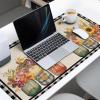 Oversized Gaming Mouse Pad, Hello Fall Farm Sunflower Plants Black Buffalo Plaid Desk Mat for Home Office Extended XXL Computer Mouse Pad with Non-Slip Backing for Laptop Desktop Keyboard,35x15 inch view 3