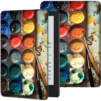 GFRGTFHYT Case for 6" Kindle (11th Generation, 2024/2022 Release) Slim PU Leather Adjustable Multi-Angle Smart Shell Cover with Auto Wake/Sleep for Kindle 2024/2022 11th Gen e-Reader,Art Paint Boxs
