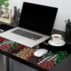 Oversized Gaming Mouse Pad, Merry Christmas Green and Red Plaid Buffalo Tree Black Desk Mat for Home Office Extended XXL Computer Mouse Pad with Non-Slip Backing for Laptop Desktop Keyboard,35x15 inch view 2