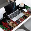 Oversized Gaming Mouse Pad, Merry Christmas Green and Red Plaid Buffalo Tree Black Desk Mat for Home Office Extended XXL Computer Mouse Pad with Non-Slip Backing for Laptop Desktop Keyboard,35x15 inch view 3