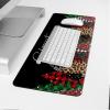 Oversized Gaming Mouse Pad, Merry Christmas Green and Red Plaid Buffalo Tree Black Desk Mat for Home Office Extended XXL Computer Mouse Pad with Non-Slip Backing for Laptop Desktop Keyboard,35x15 inch view 4