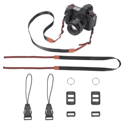 WADORN Camera Neck Straps, 52.8 Inch Adjustable Camera Shoulder Strap Quick Release DSLR Camera Strap for Universal Camera SLR Camera Lanyard Strap, Black