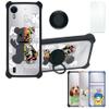 Aroepurt U380AA Case Compatible with Tinno U380AA Phone Case Cover [with Tempered Glass Screen Protector][Hard PC + Soft Silicone][Ring Support] [Silver Reflect Light] DYH-CGZ view 1