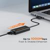 CableCreation USB to Ethernet Adapter, USB 3.0 to 10/100/1000 Gigabit Wired LAN Network Adapter Compatible with Nintendo Switch, Windows, MacBook, macOS, Mac Pro Mini, Laptop, PC-10PACK view 3