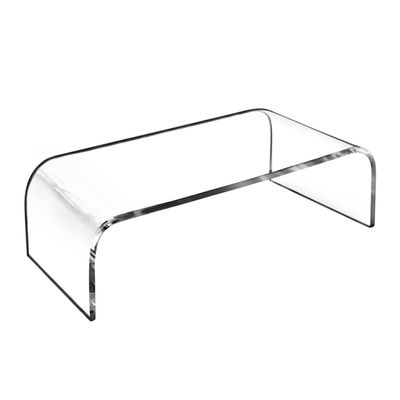 AMT Acrylic Laptop Monitor Stand & Computer Riser with Cat Keyboard Protector, Space-Saving Design, Extra Storage, Clear Shelf - Ideal for Monitors, Laptops, Printers, Desktop Decor