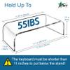 AMT Acrylic Laptop Monitor Stand & Computer Riser with Cat Keyboard Protector, Space-Saving Design, Extra Storage, Clear Shelf - Ideal for Monitors, Laptops, Printers, Desktop Decor view 2