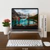AMT Acrylic Laptop Monitor Stand & Computer Riser with Cat Keyboard Protector, Space-Saving Design, Extra Storage, Clear Shelf - Ideal for Monitors, Laptops, Printers, Desktop Decor view 4