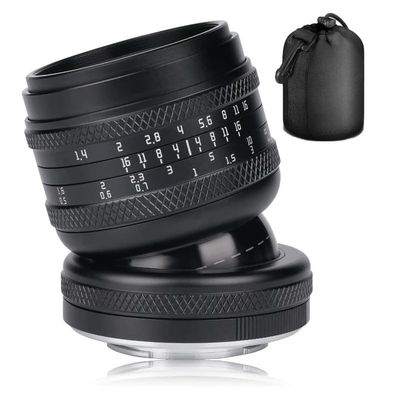 AstrHori 50mm F1.4 Large Aperture Full Frame Manual 2-in-1 Tilt Lens Miniature Model Effect & Filter Slot Compatible with Nikon Z-Mount Mirrorless Camera Z5,Z6,Z6II,Z7,Z7II,Z9,Z50,ZFC