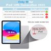 DTTO Bluetooth Keyboard, Wireless Rechargeable Keyboard and Slim Tri-fold Stand Soft TPU Back Case with Pencil Holder for iPad 10th Generation Case 10.9 Inch 2022, Ice Blue view 3