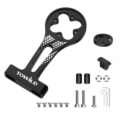 towild AS80 Bike Computer Mount for Road Bike Aero Integrated Handlebar Out Front Mount Aluminium Alloy Compatible with Garmin Bike Computer,GoPro Action Camera Bike Light