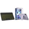 DTTO Bluetooth Keyboard, Wireless Rechargeable Keyboard and [Screen Protector] Shockproof Full Body Protective Cover with Pencil Holder for iPad Air 5th / 4th Gen Case 10.9 Inch 2022/2020, Taro Purple view 1