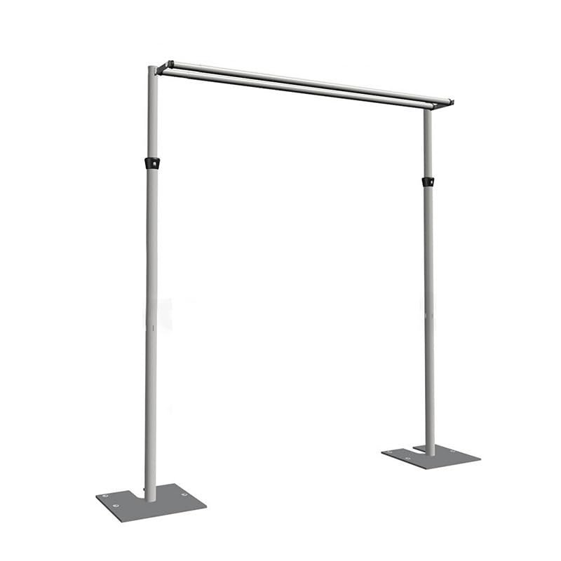 ESRADA Stage Background Frame Wedding Curtain Bracket Aluminum Tube Retractable Extension Tube Exhibition Curtain b 3.6x3.6m